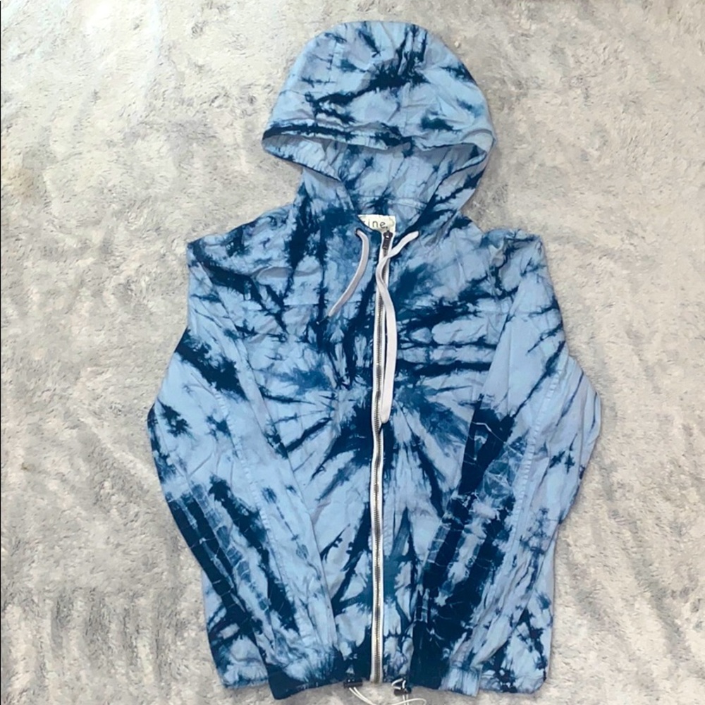 Women’s tie-dye zip up jacket